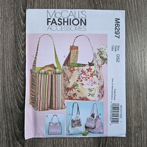 NEW McCall's M6297 Grocery Totes Pattern